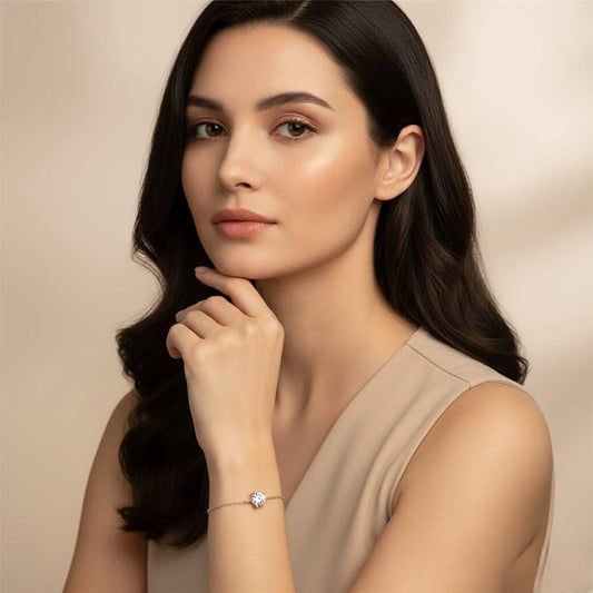 Moissanite Chain Bracelet 