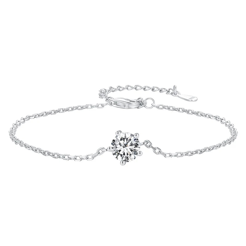 Moissanite Chain Bracelet 