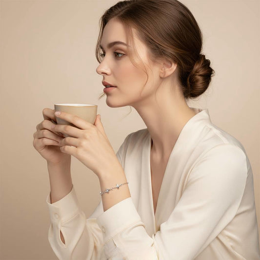 Sterling Silver Starry Bracelet