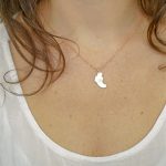 Baby Foot Initial Mom Necklace-1
