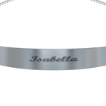 Open Bangle Cuff Bracelet with Engraved Name-2
