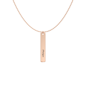Vertical Bar Name Necklace