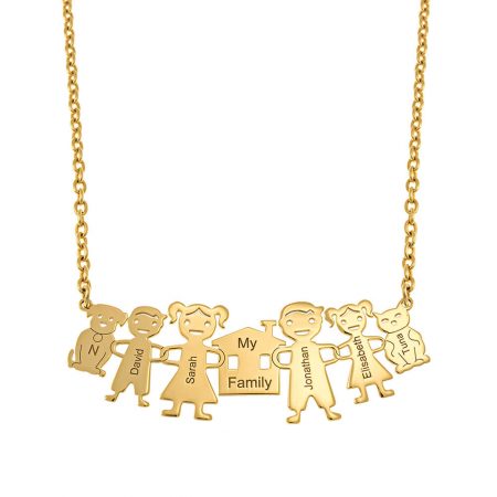 My Family Necklace in 18K Gold Plating