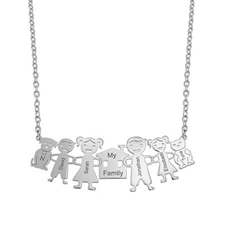 My Family Necklace in 925 Sterling Silver