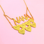 Nana Necklace with Hearts & Names-3