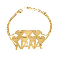 Nana Bracelet With Heart Charms