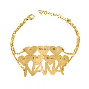 Nana Bracelet With Hearts gold
