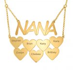 Nana Necklace with Hearts & Names