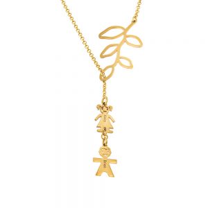 Adjustable Vertical Kids Necklace gold