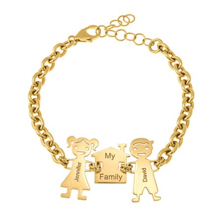 My Family Chain Bracelet in 18K Gold Plating