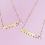 Infinity Bar Necklace with Engraving-3
