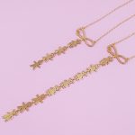 Vertical Infinity Mom Necklace with Kids Names-3