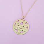 Grandma Necklace with Engraved Hearts Circle-3