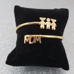 Bangle Bracelet for Mom with Children Charms-3