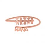 Open Cuff Nana Bracelet with Children Names