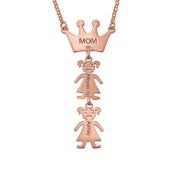 Queen Crown Necklace for Mom with Kids