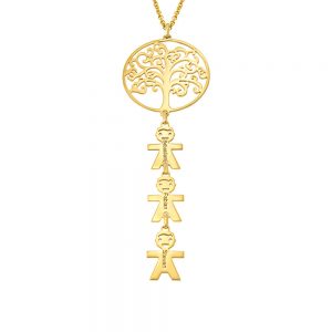Tree of Life Necklace with Kids Charms