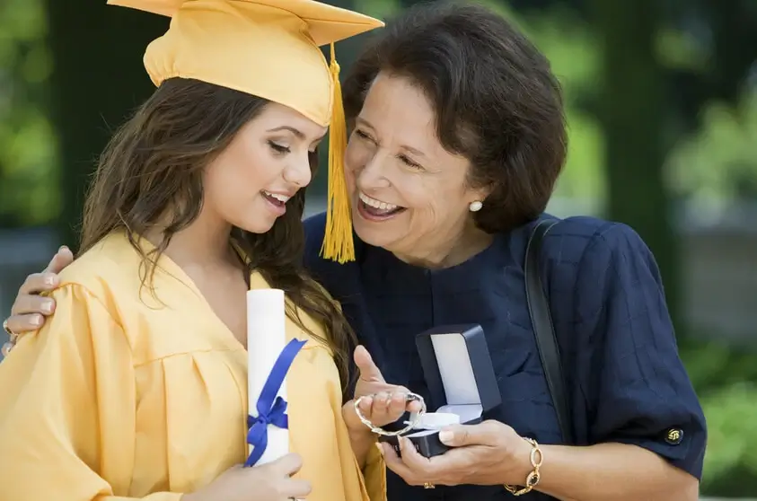 Mom gives graduation gift for her daughter