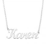 Karen style name necklace