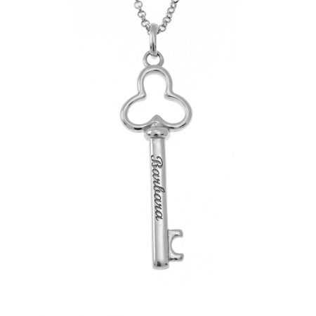 Key Name Necklace in 925 Sterling Silver
