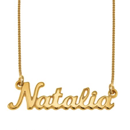 Classic Name Necklace in 18K Gold Plating