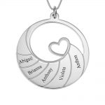 Five Names Spiral Necklace