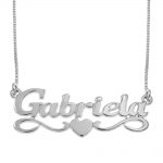 Name Necklace with Heart