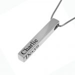 Personalized Vertical Bar Necklace-1