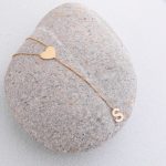 Personalized Falling Letter with Dainty Heart Necklace-3