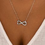 Double Heart Necklace Engraved-1