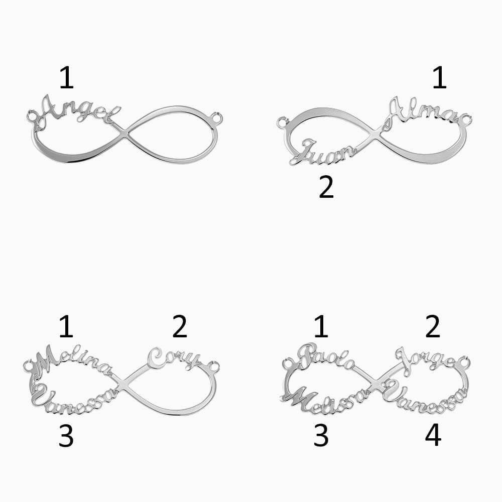 Infinity 3 Names Necklace-5
