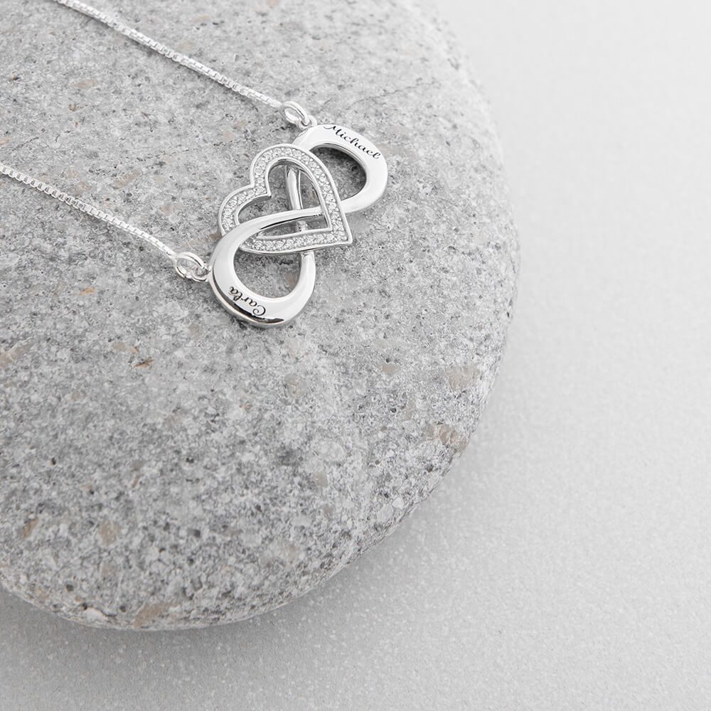 Infinity with Heart Necklace-3