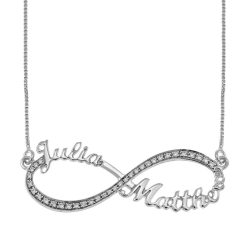 Infinity Necklace with 2 Names