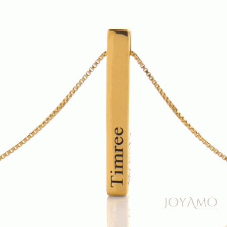 Personalized Vertical Bar Necklace-6