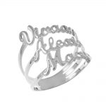 Cut Out 3 Names Ring