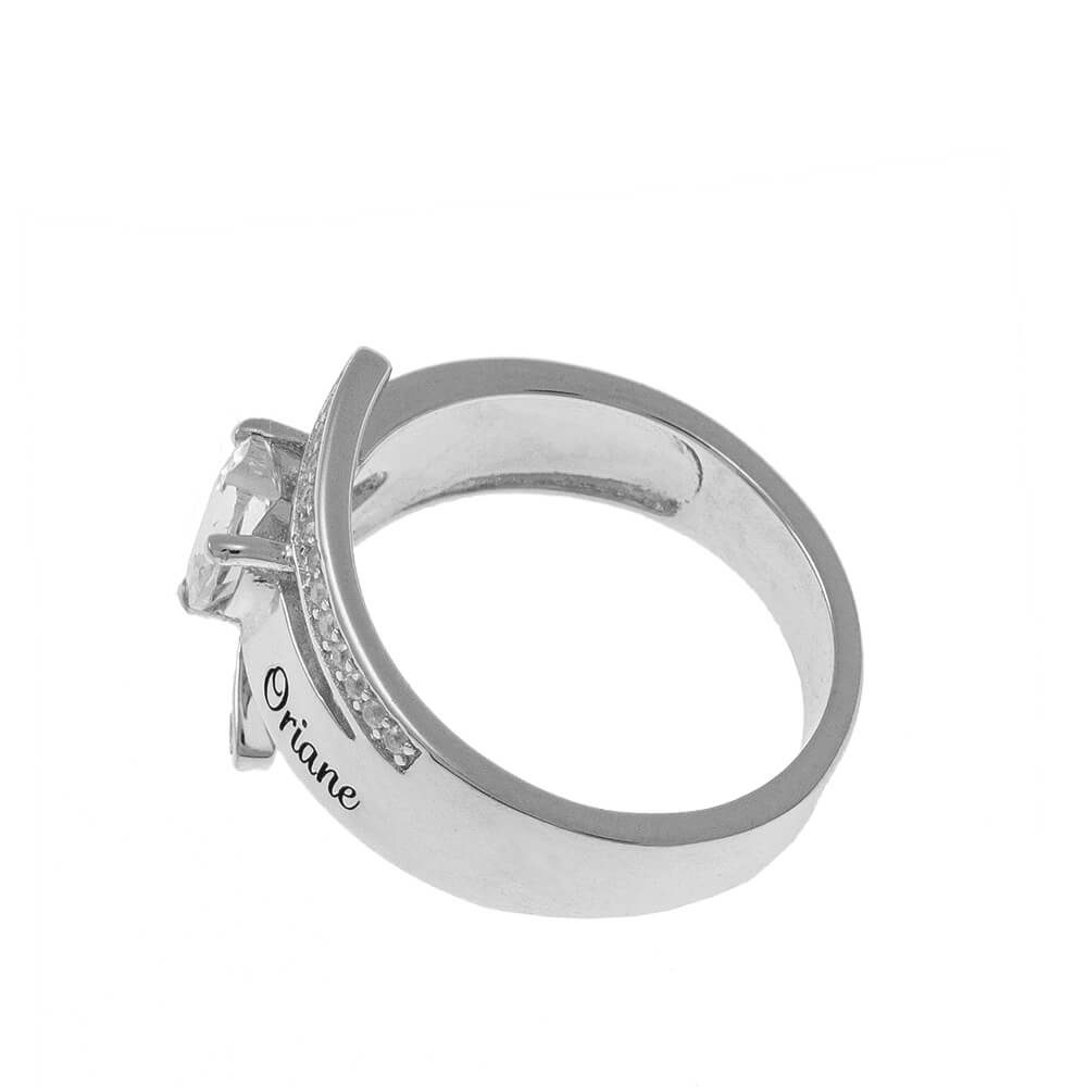 Inlay Two Names Ring-1