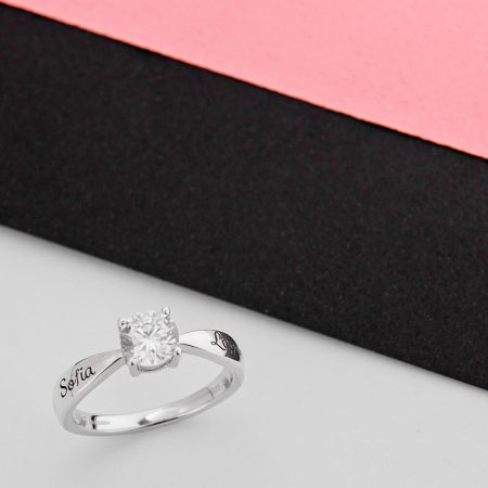 Personalized Solitaire Ring-1