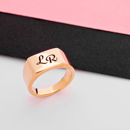 Two Initials Signet Ring-1
