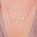 Carrie Sparkling Name Necklace with Box Chain-2