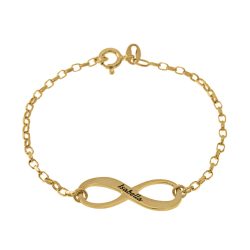 Engraved infinity Bracelet