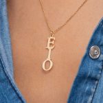 Vertical Initial Necklace 925-2