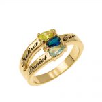 Mothers' Ring with Three Birthstones