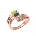 Mothers' Ring with Four Birthstones