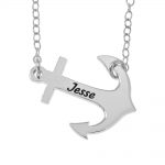 Womens Anchor Necklace
