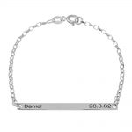 Name and Date Plate Bracelet