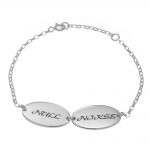 Oval Design Mom Bracelet with Kids Names