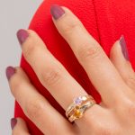 Personalized Heart-Shaped Birthstone Ring-2