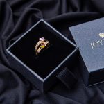 Personalized Heart-Shaped Birthstone Ring-3