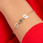 Personalized Initial Disc Bracelet-2