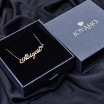 Name Necklace with Star & Birthstone-3
